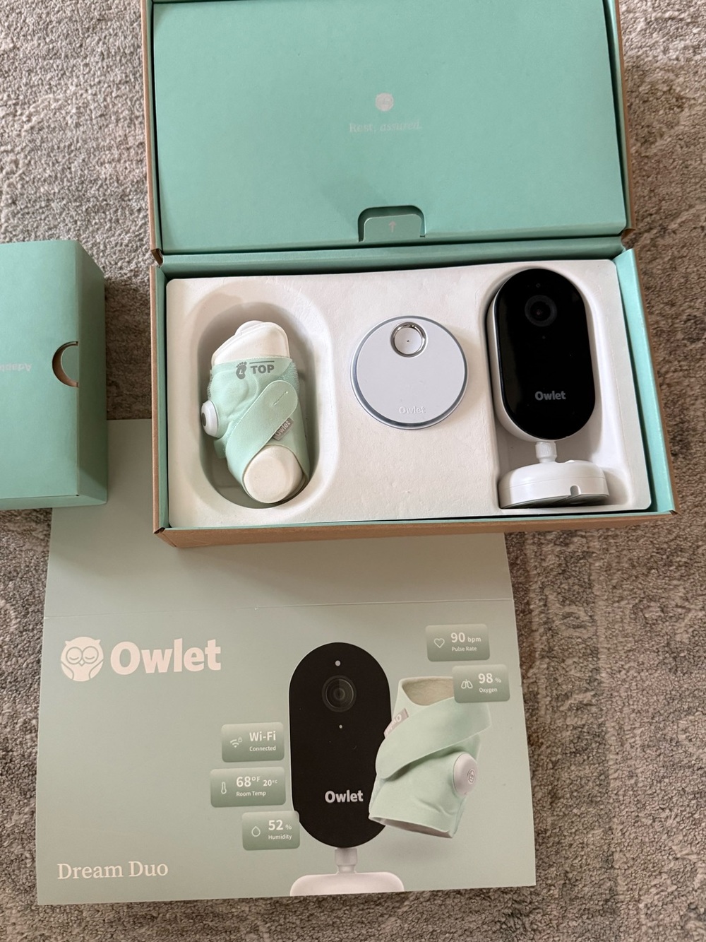 2026 Owlet Dream Duo Baby Monitor & Smart Sock - NWT